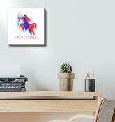 Sagittarius Wrapped Canvas 12x12 | Zodiac Series 4 - Beyond T-shirts
